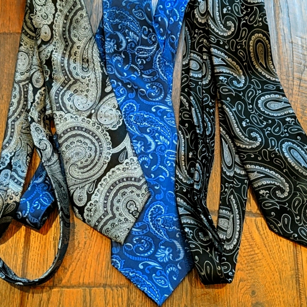 Paisley tie lot